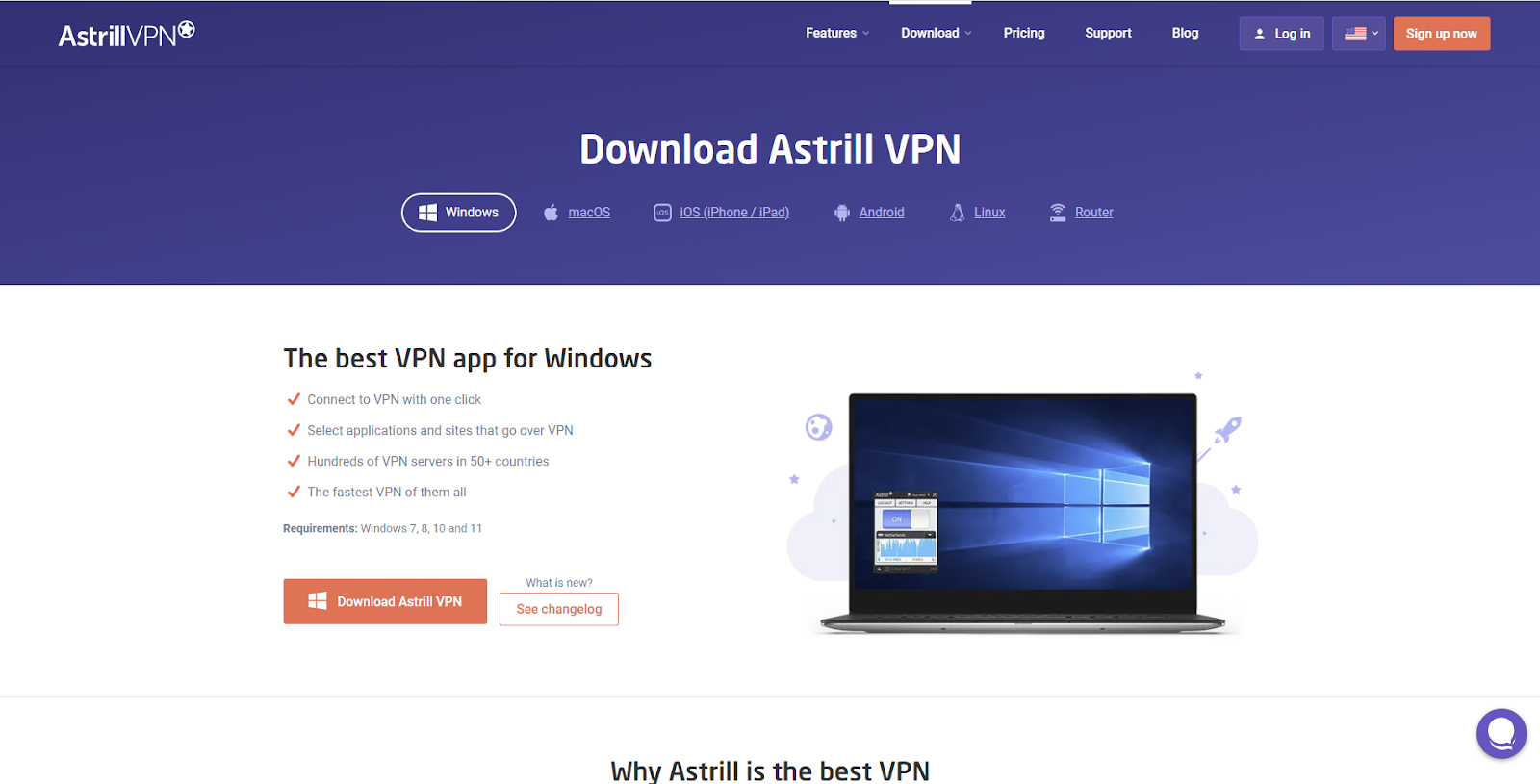 Astrill VPN software