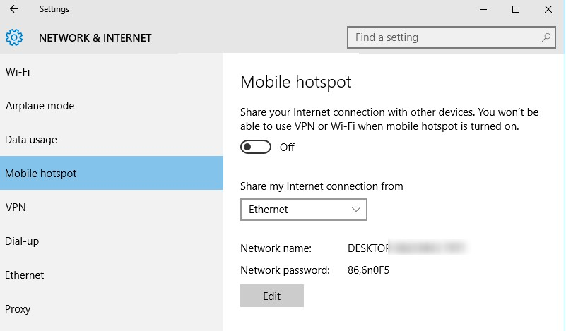 go to Settings > Network & Internet > Mobile Hotspot