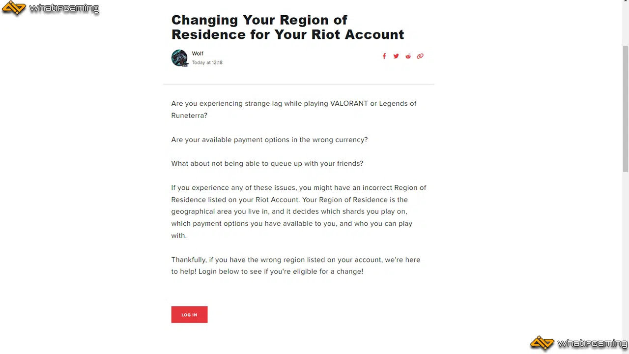 Choose “Region Transfer Request