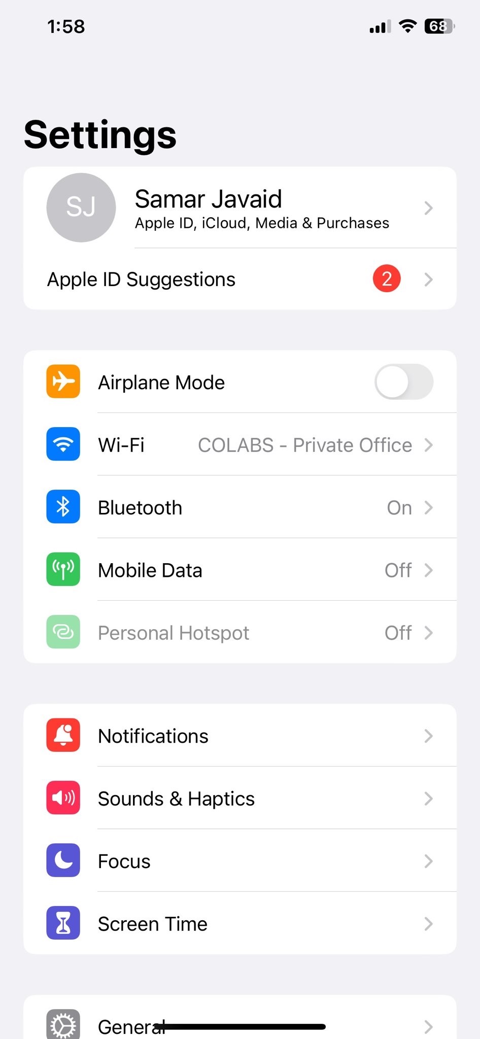 First, open the Settings app on your device