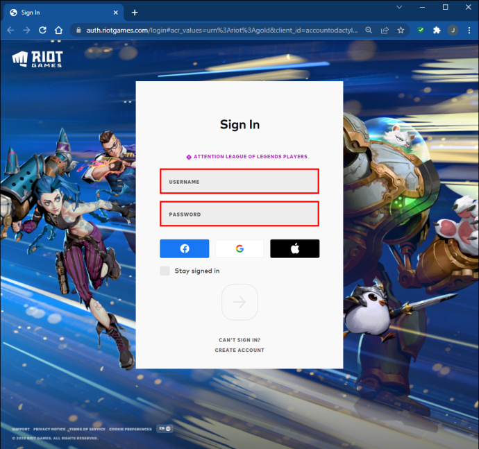 Go to support.riotgames.com and sign in 