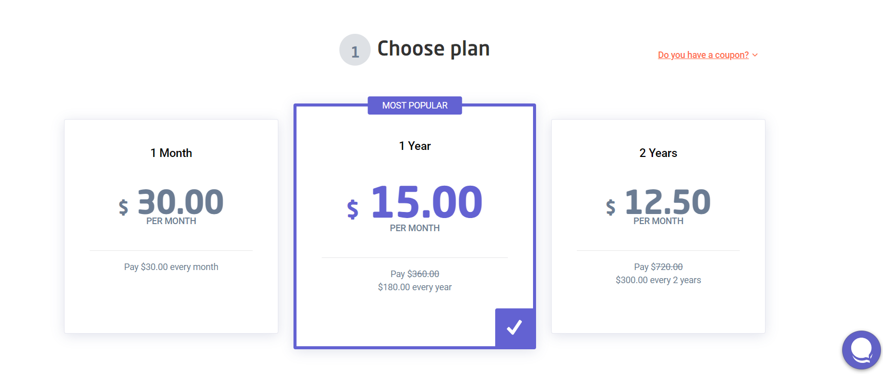 Pick a pricing plan that works best for you. 