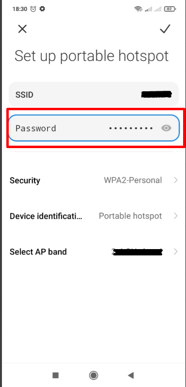 Turn it on and Set a strong password to secure your hotspot.