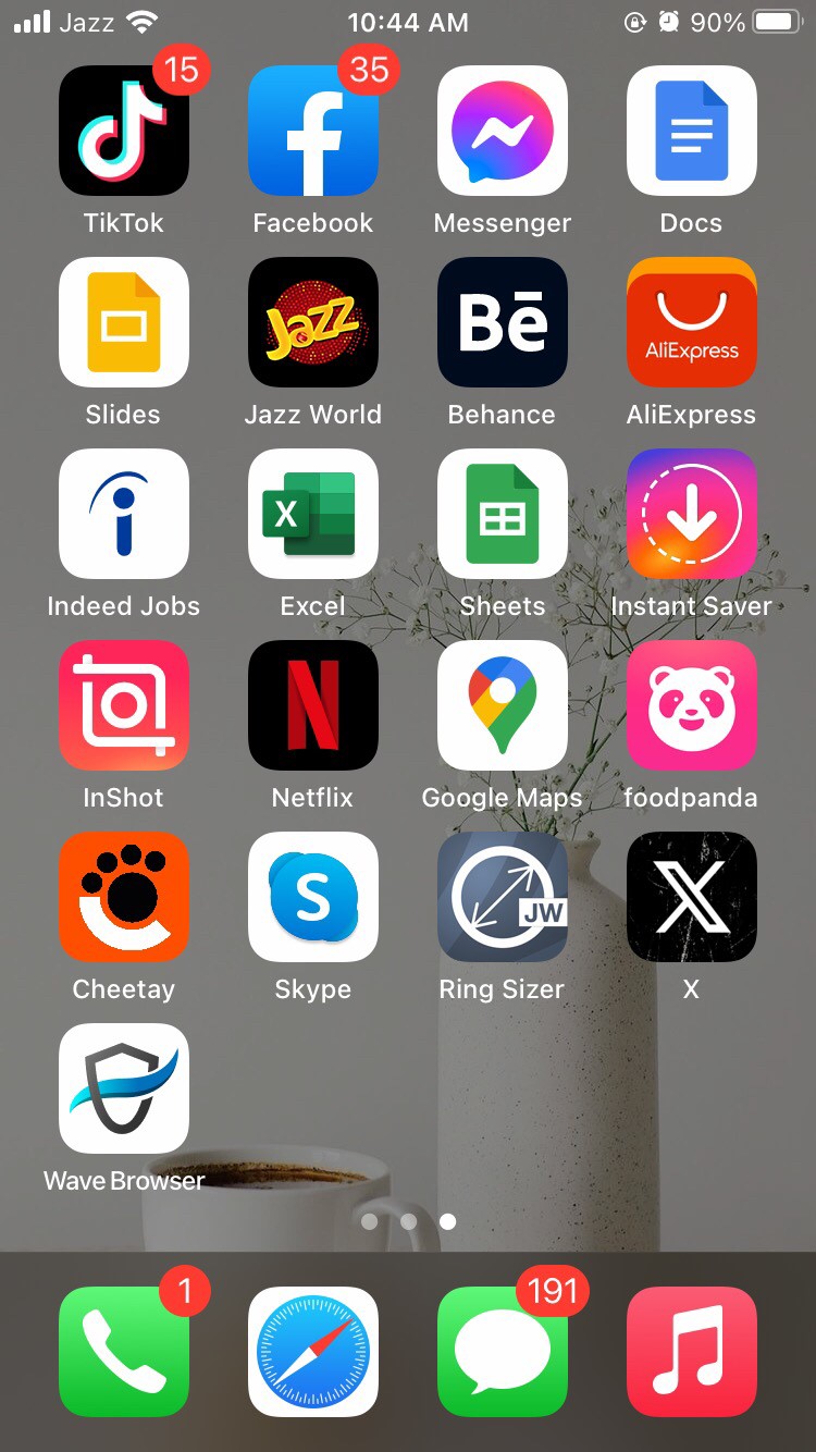 On your iOS device's home screen