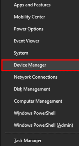 Open the Device Manager