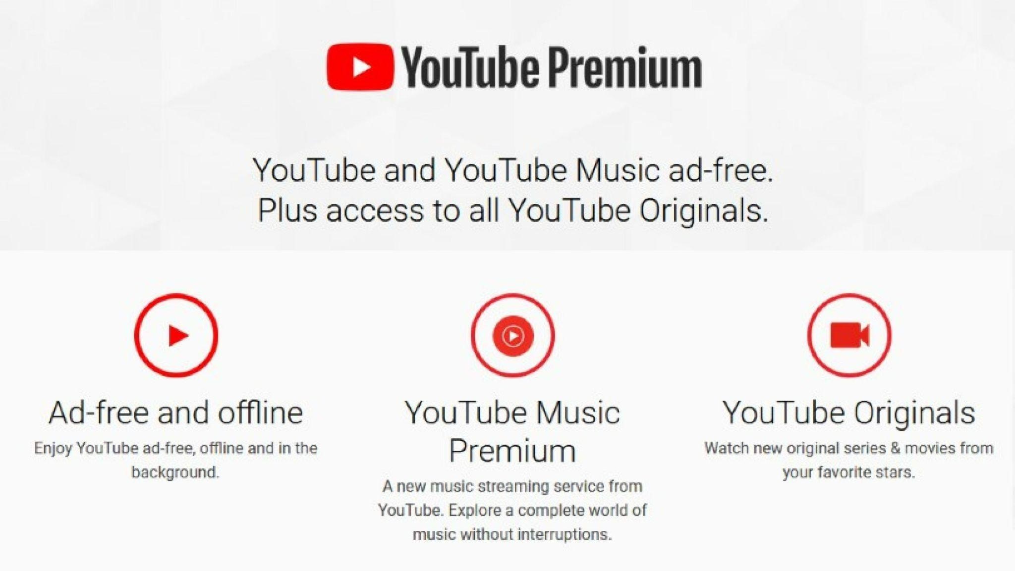 sign up for a YouTube Premium 