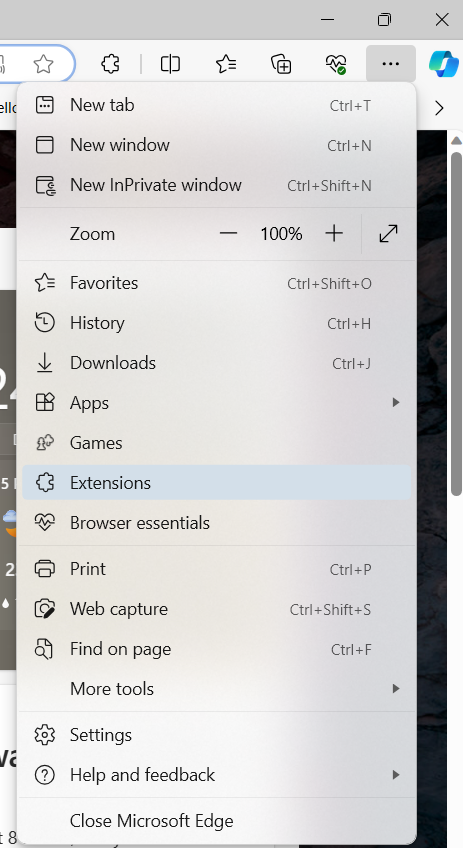 click Extensions