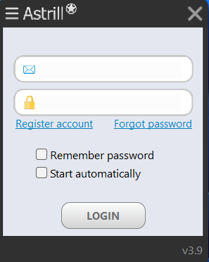 Login AstrillVPN account