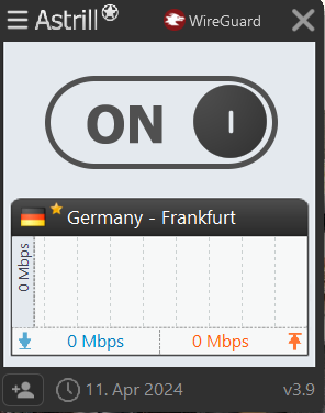 on the VPN connection 