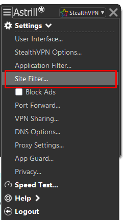 Site Filter