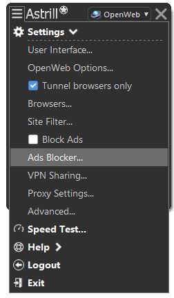 astrill ad blocker
