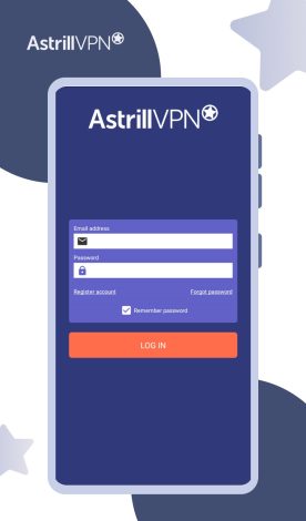 Log in to Astrill VPN