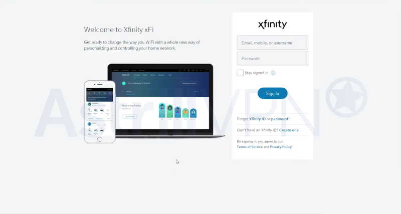 Log in to Xfinity.com/