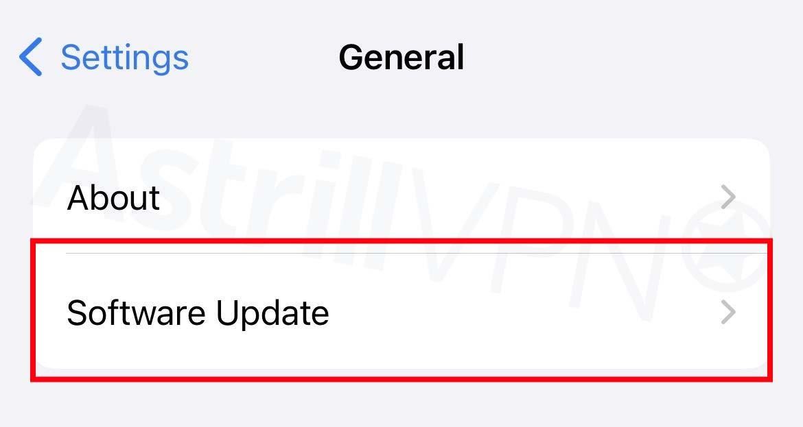 go to Settings General