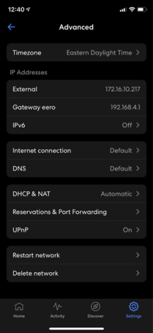 to DHCP NAT