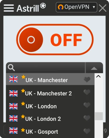 server in a region where the game is not subject