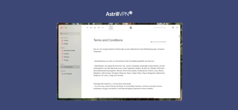 review the Apple Terms & Conditions