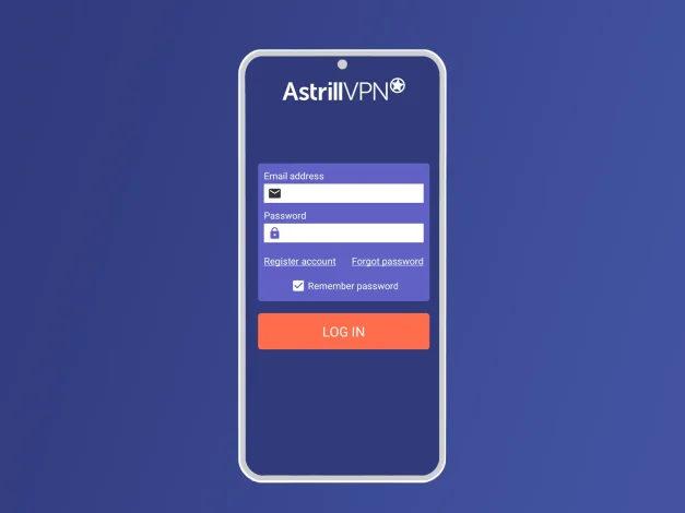 enter your Astrill account credentials 
