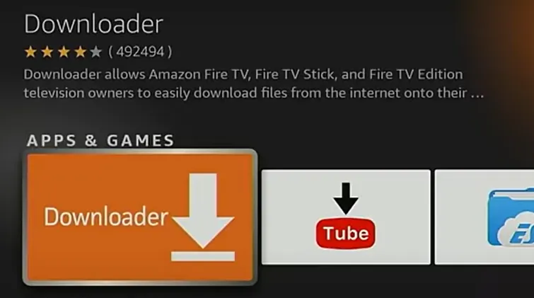 search function to download the "Downloader