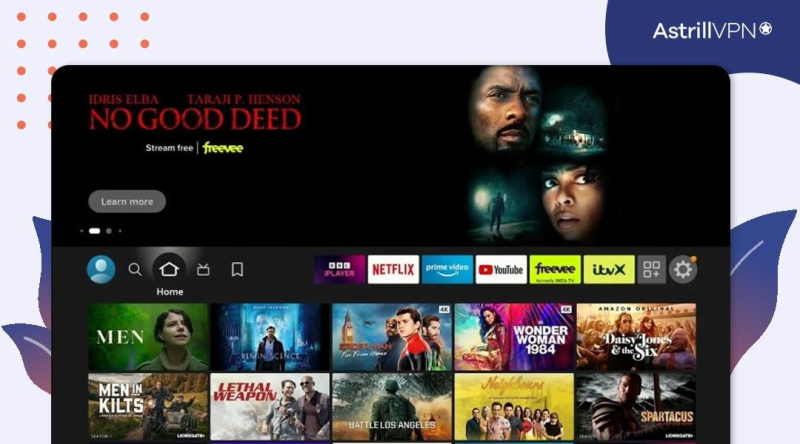 Firestick and go to the home screen
