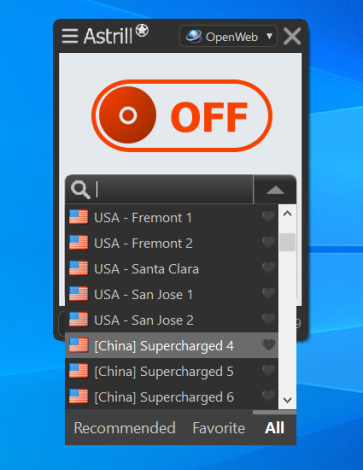 On VPN connection