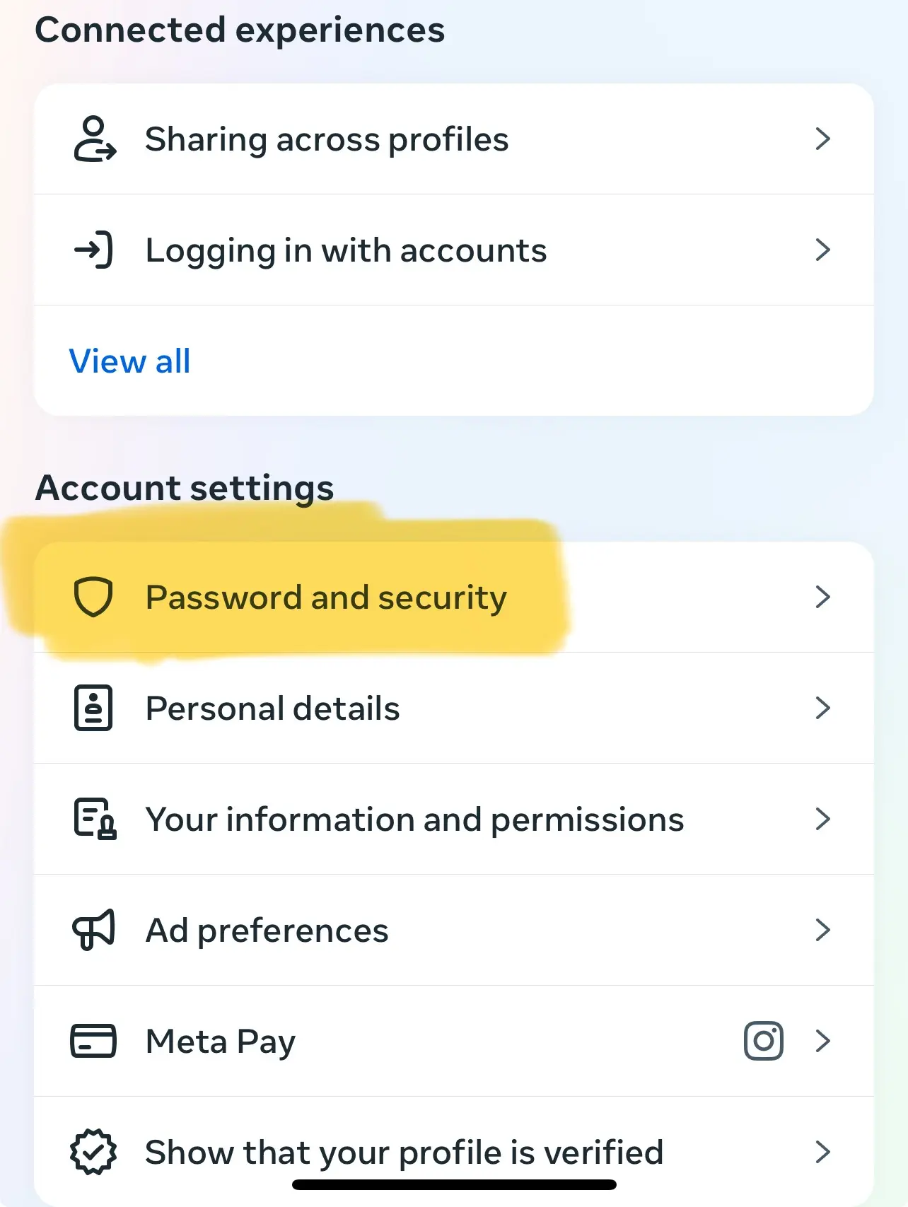 Password and Security