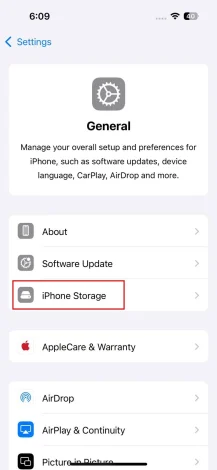 General  iPhone Storage
