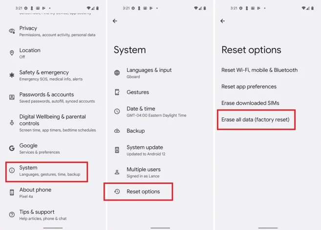 factory reset may be your last resort