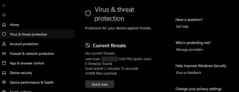 scan using a trusted anti-malware tool