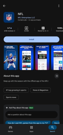 Download the NFL Mobile app