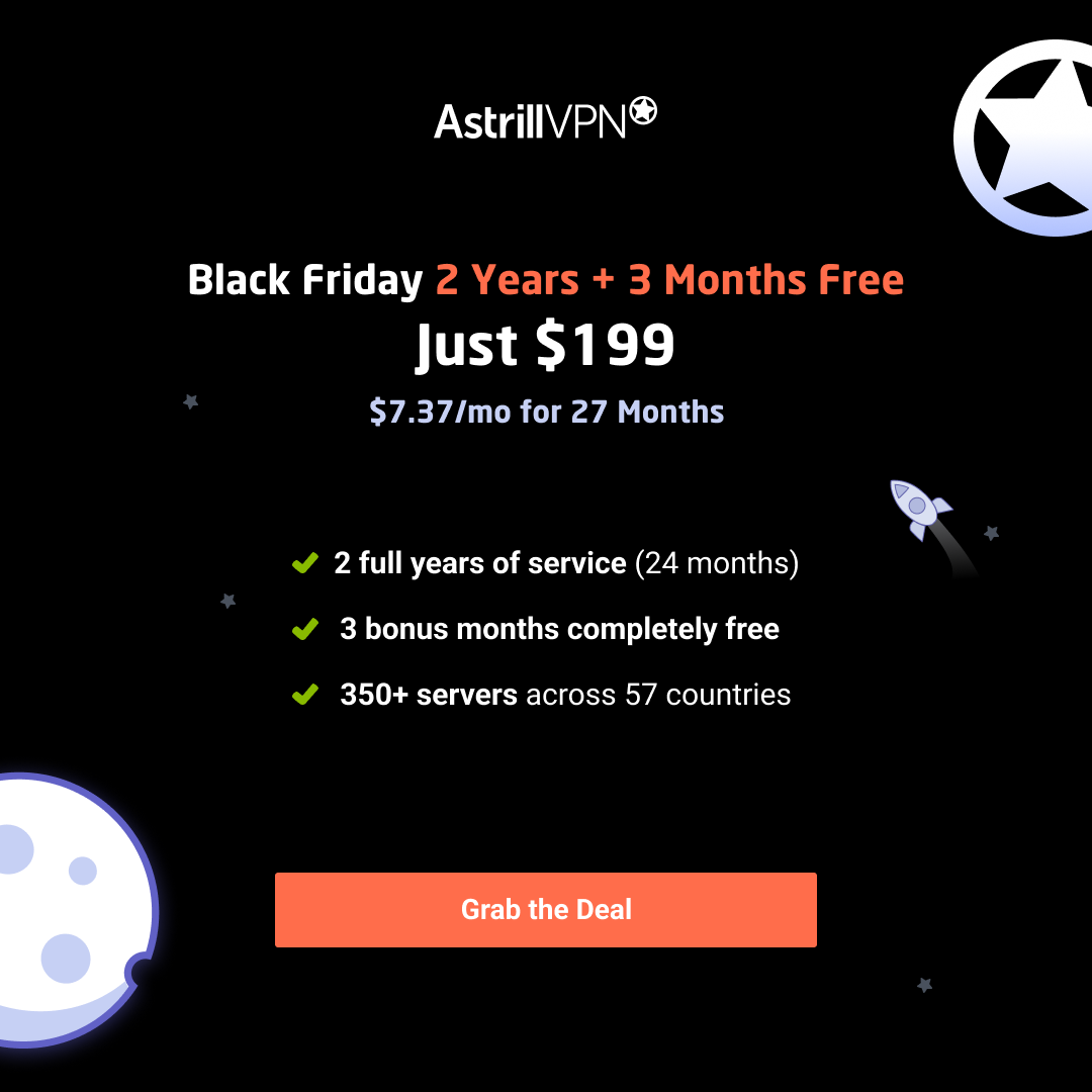 Astrill black friday deal