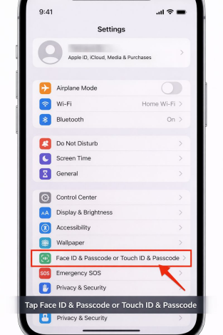 Face ID and Passcode 