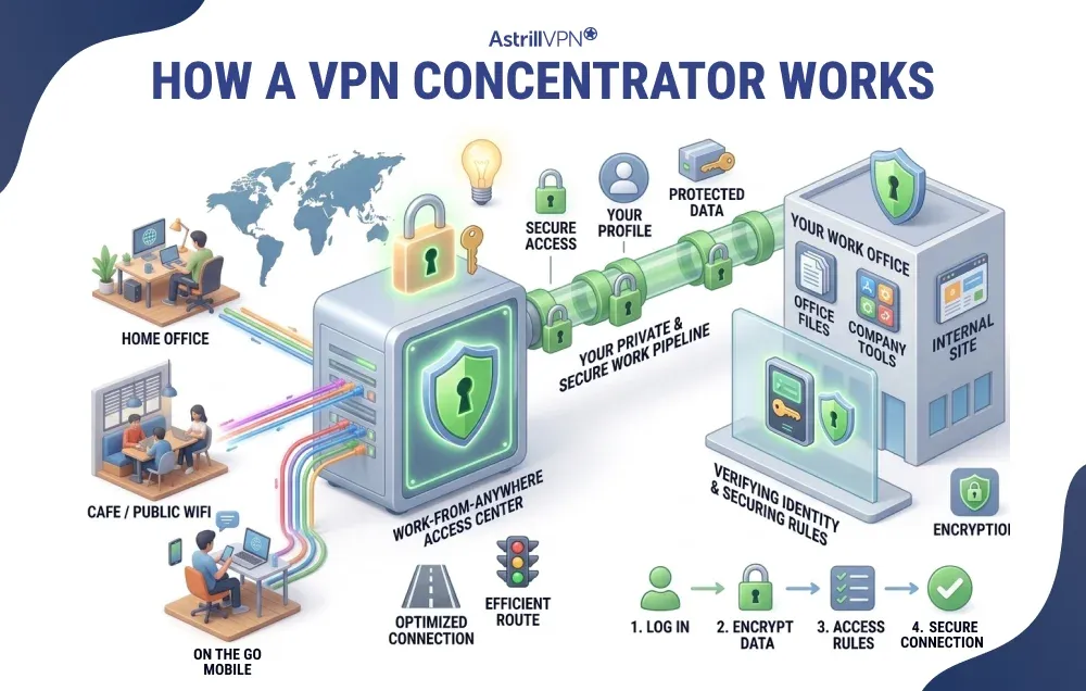 How does a VPN Concentrator work?