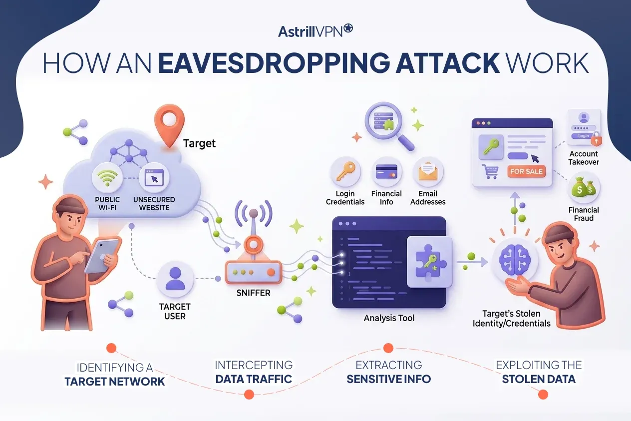 How Does an Eavesdropping Attack Work?