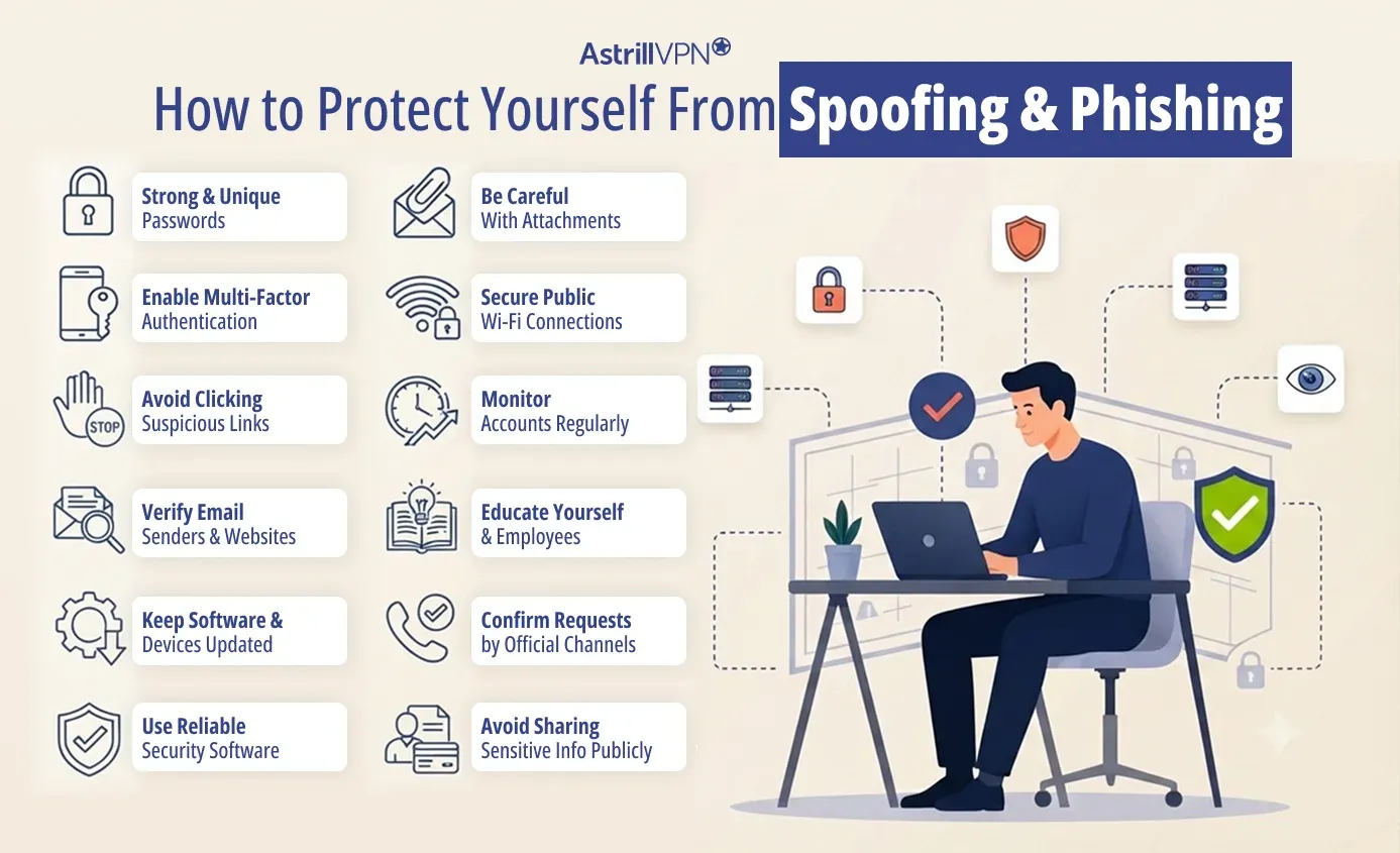 How to Protect Yourself From Spoofing and Phishing?