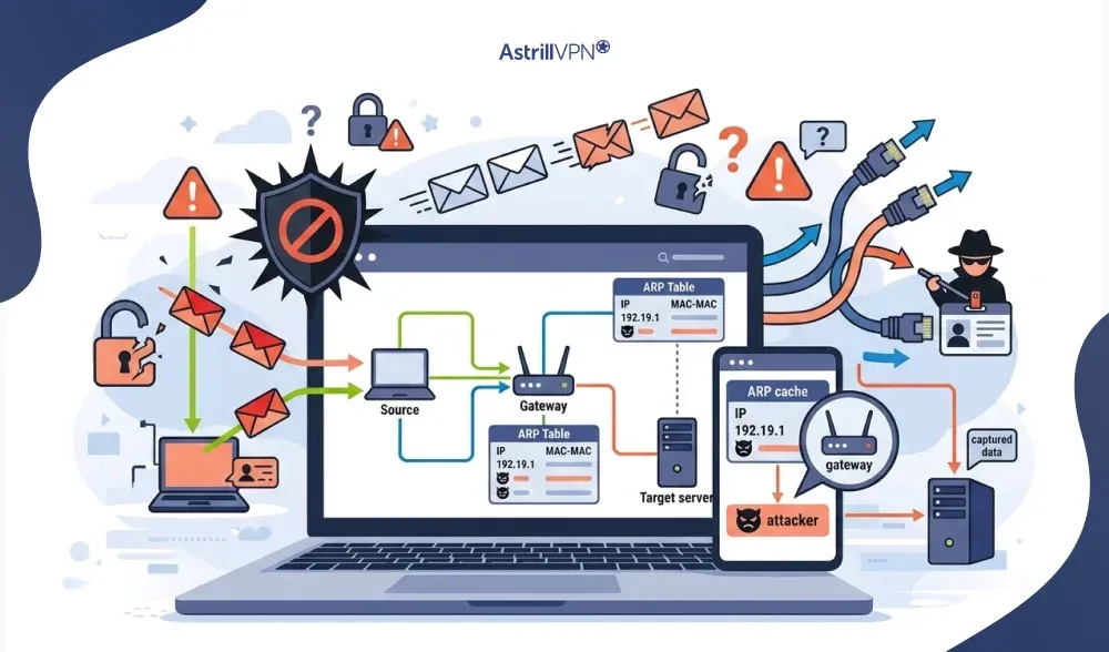 What Is ARP Spoofing? Understanding ARP Cache Poisoning Attacks