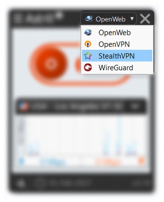 protocol drop down