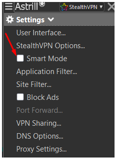 Smart mode option
