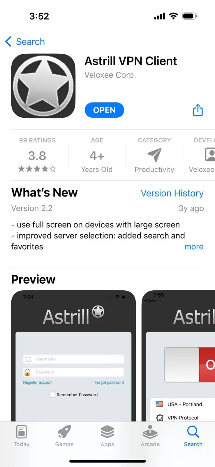 Download its app from App Store