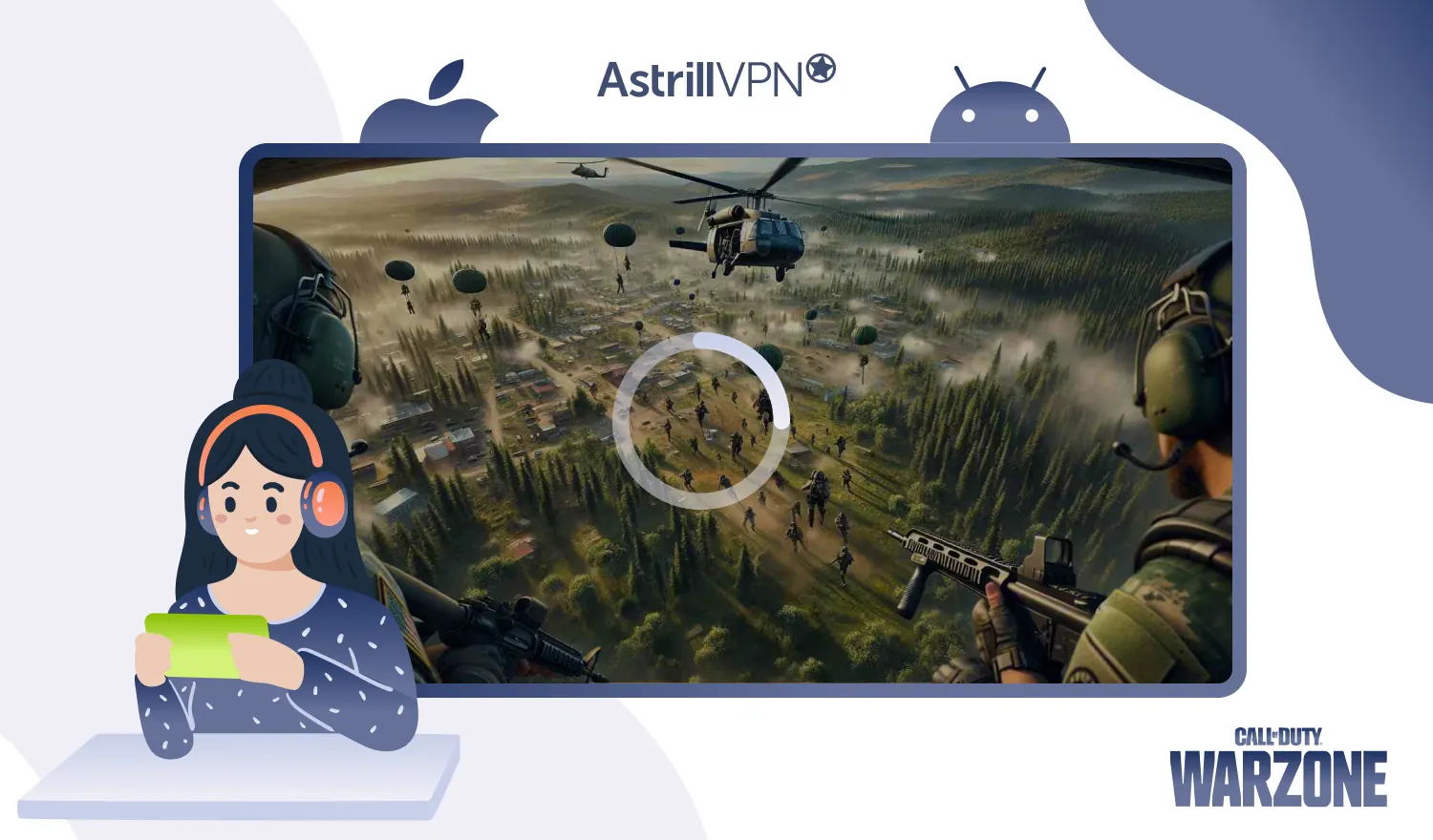 playing Warzone on your device