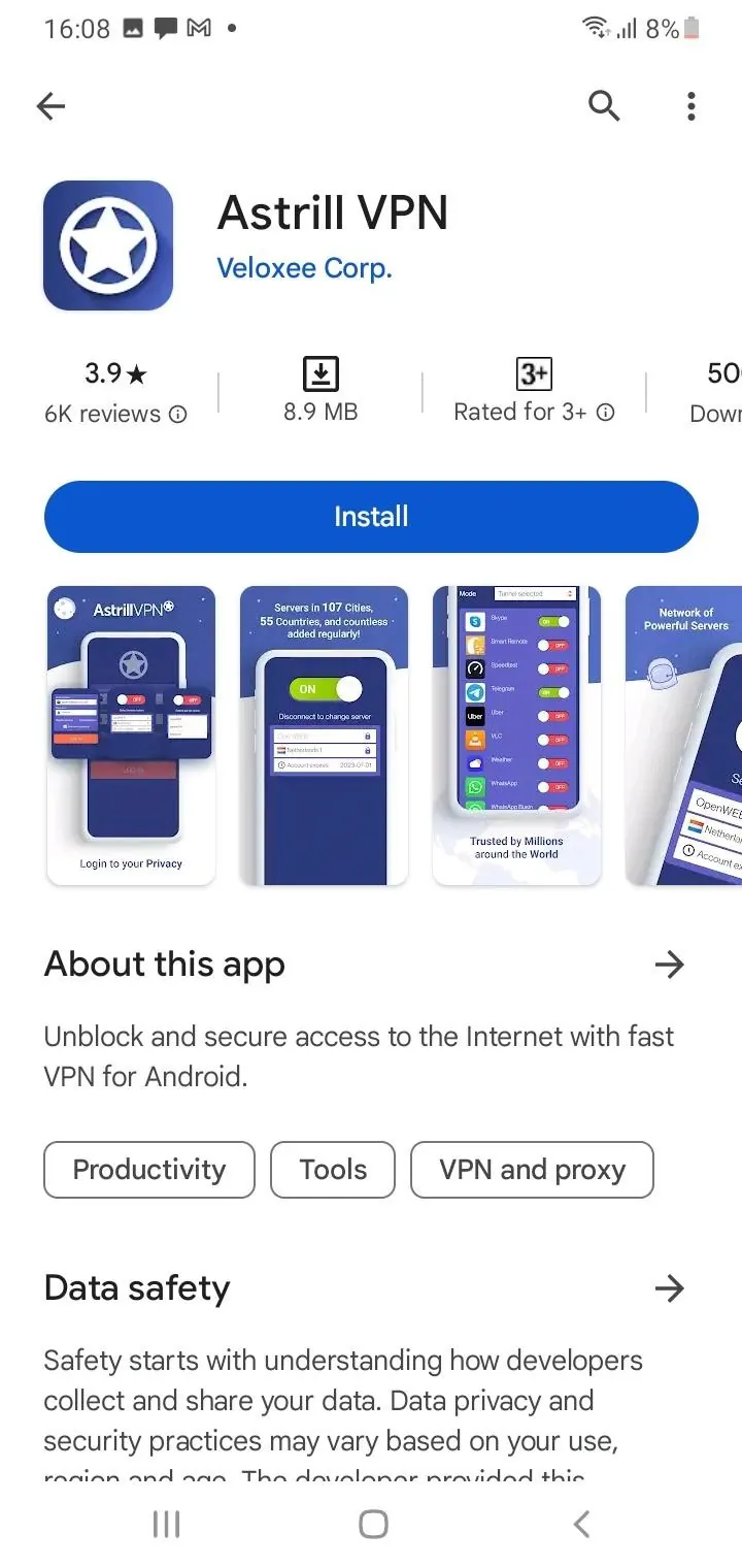 Download the AstrillVPN