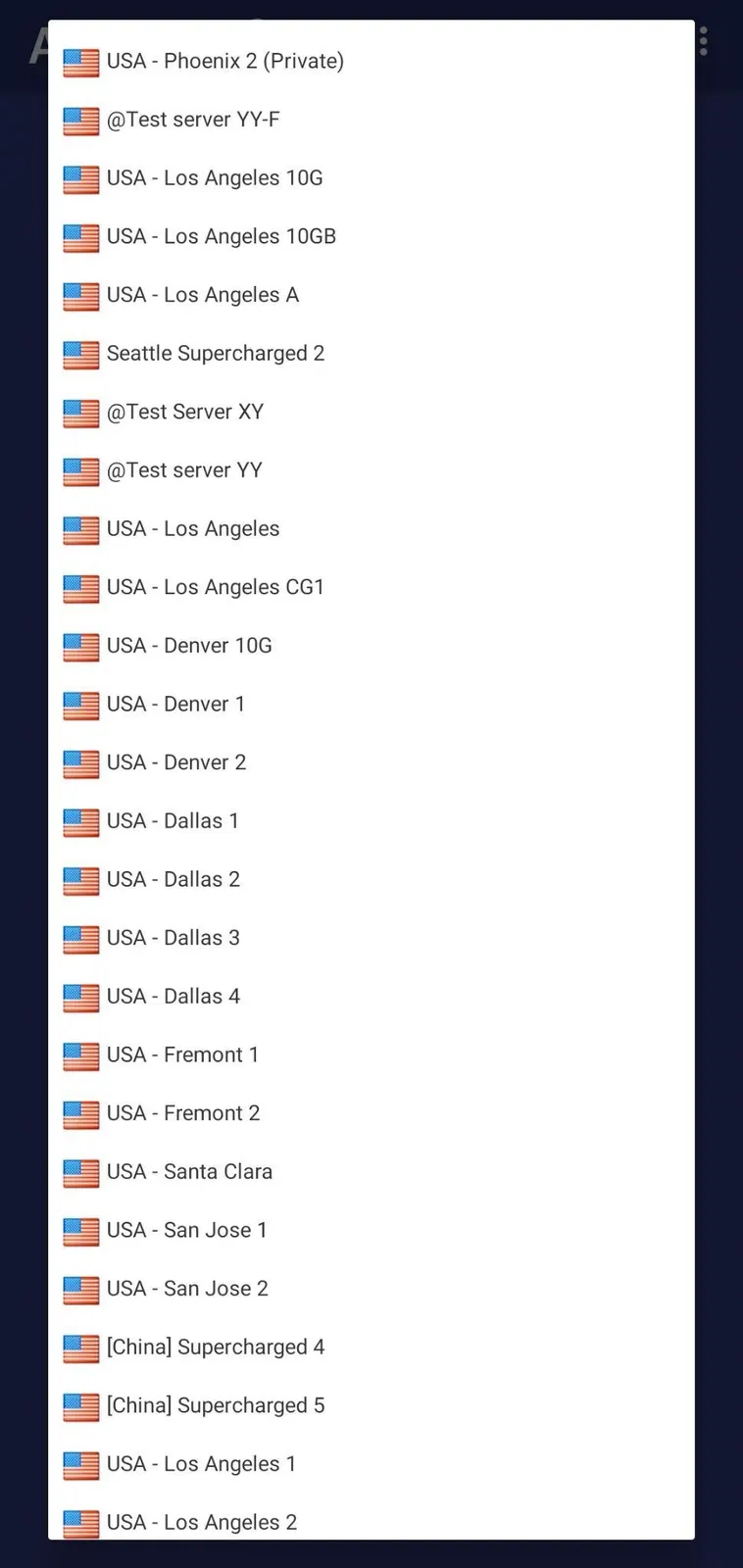 USA-based server