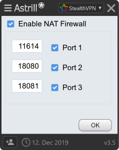 VPN for Port forward