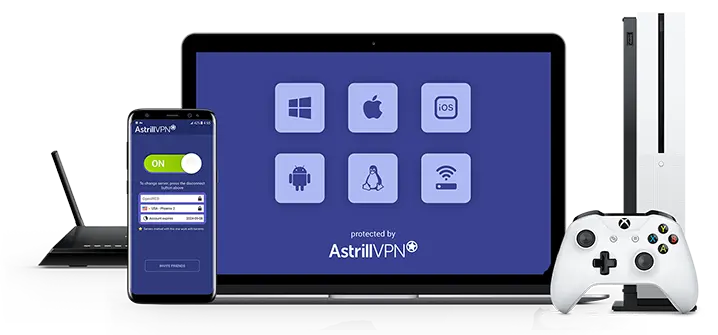 Haushalt nutzt Astrill VPN auf Computern, Smartphones und Tablets