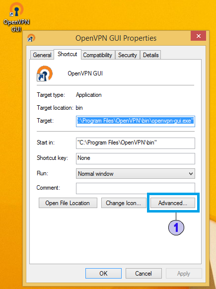 Openvpn GUI Icon Context Menu