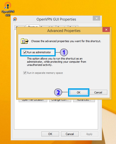 Openvpn GUI Icon Context Menu