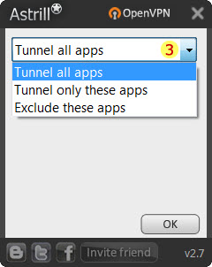 Application Filter Modes