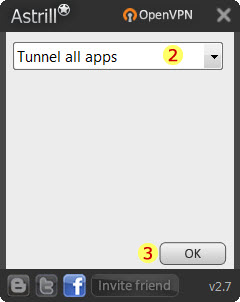 Tunnel all apps