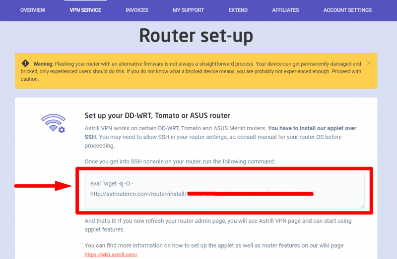 Kort leven Kroniek limoen Astrill Setup Manual:Installing Astrill VPN applet onto your DD-WRT flashed  routers - Astrill Wiki